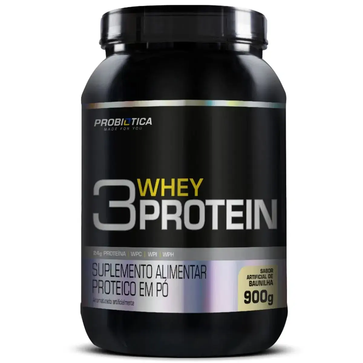 Whey Protein 3W Isolado + Hidro + Wpc 900g - Probiótica