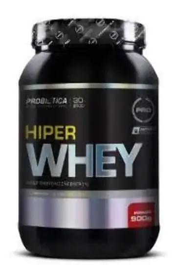 Hiper Whey 900g Morango Probiotica