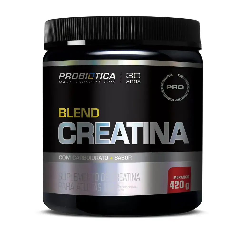 Blend Creatina 420g Morango Probiotica