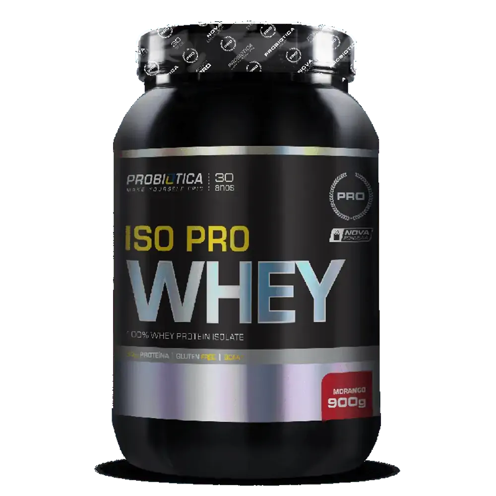 Iso Pro Whey Morango 900g Probiótica