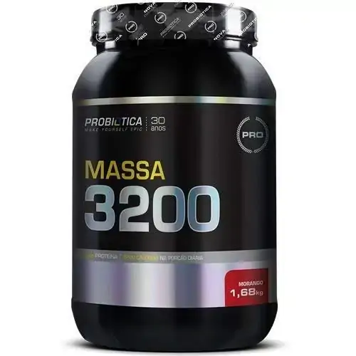 Massa 3200 Anti Catabolic Probiotica Sabor Morango 1,6kg