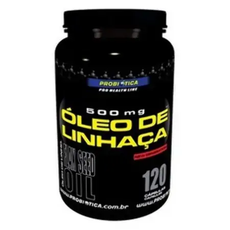 Esportivo Probiótica óleo De Linhaça Pote 120 Cápsulas