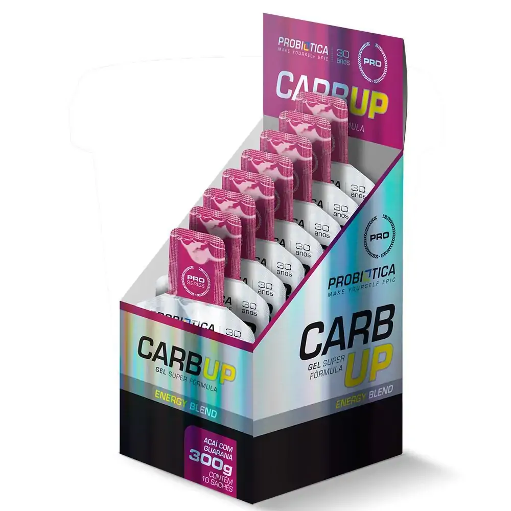 Carb Up Gel Bcaa Plus Chocolate Caixa C 10 Saches