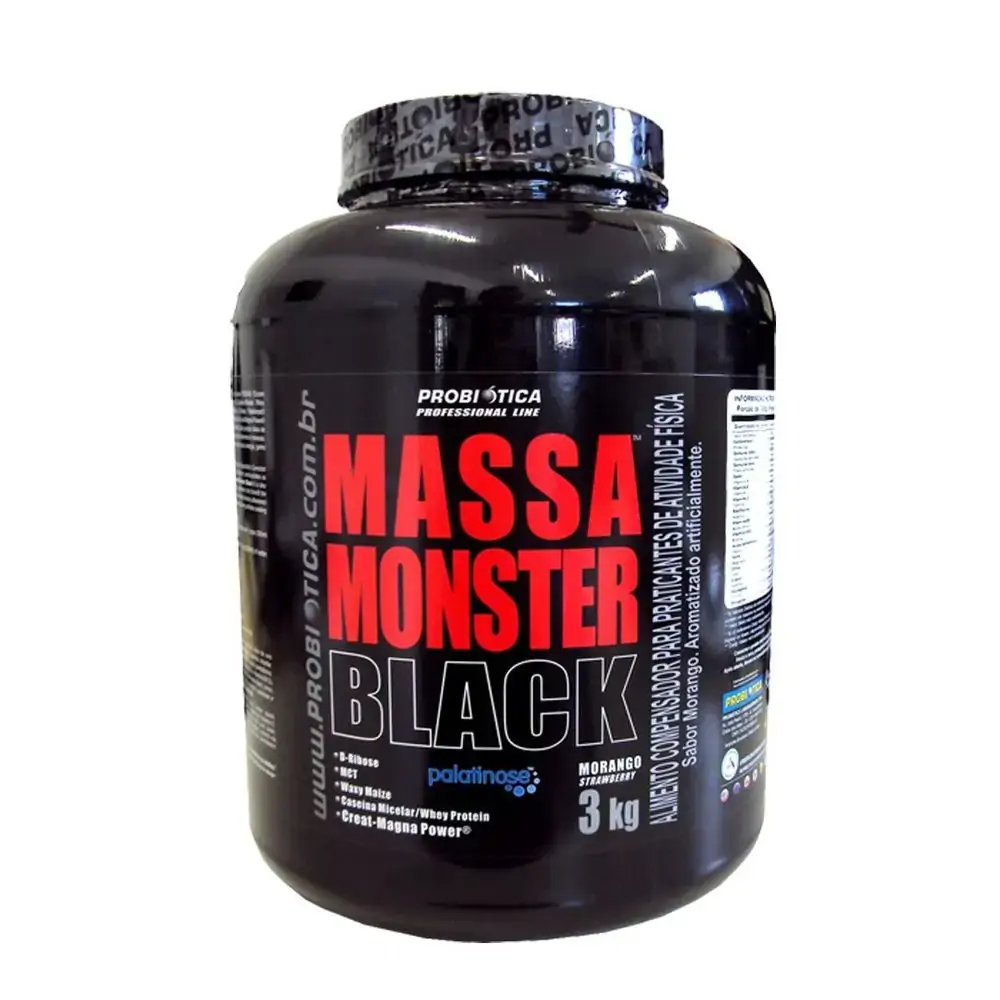 Massa Moster 3kg Baunilha Probiotica .