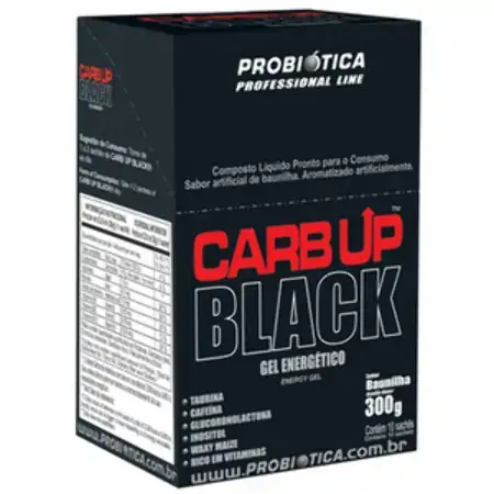 Esportivo Probiótica Carb Up Black Caixa 10 Sachê