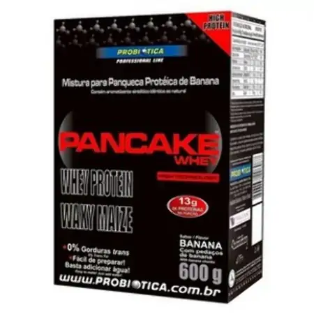 Esportivo Probiótica Pancake Whey Caixa Pó 600 Gramas