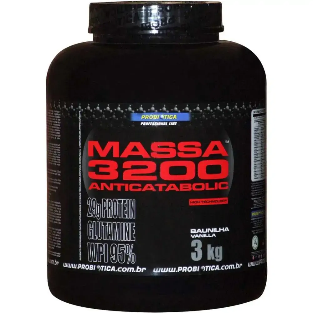 Massa 3200 Anticatabolic 3kg Cappuccino Probiótica