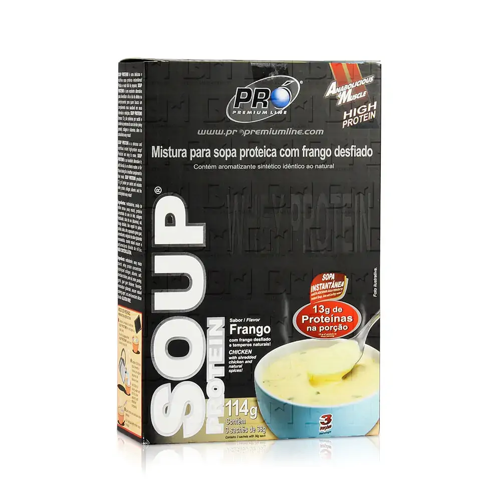 Soup Protein 3saches Frango Probiotica