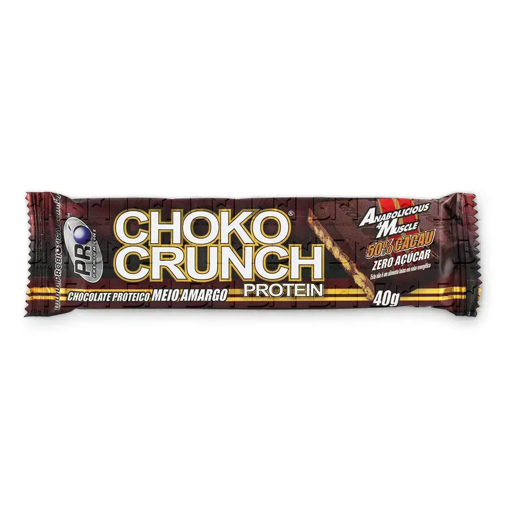 Choko Crunch Protein Meio Amargo 40g Probiótica