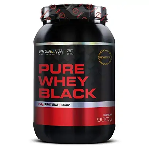 Pure Whey Black 900gr Baunilha Probiotica