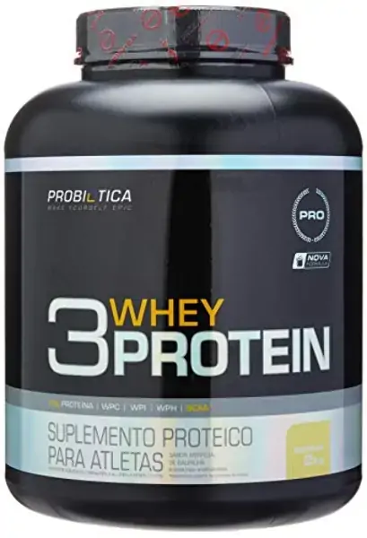 3 Whey Protein Baunilha 2kg Probiotica
