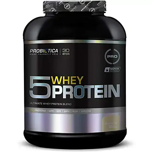 5 Whey Protein 2kg Baunilha Pro .