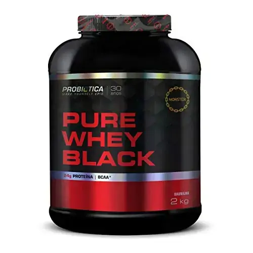 Pure Whey Black 2kg Baunilha Probiotica