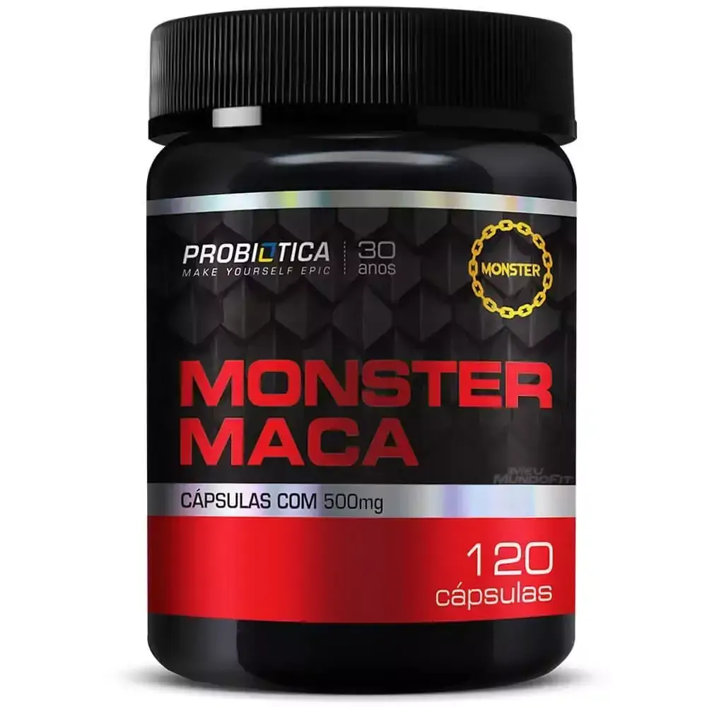 LOJA - MONSTER MACA PERUANA POTE (120 CAPSULAS) - PROBIOTICA