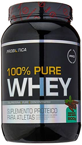 100 Pure Whey Chocolate Com Menta 900g Probiotica