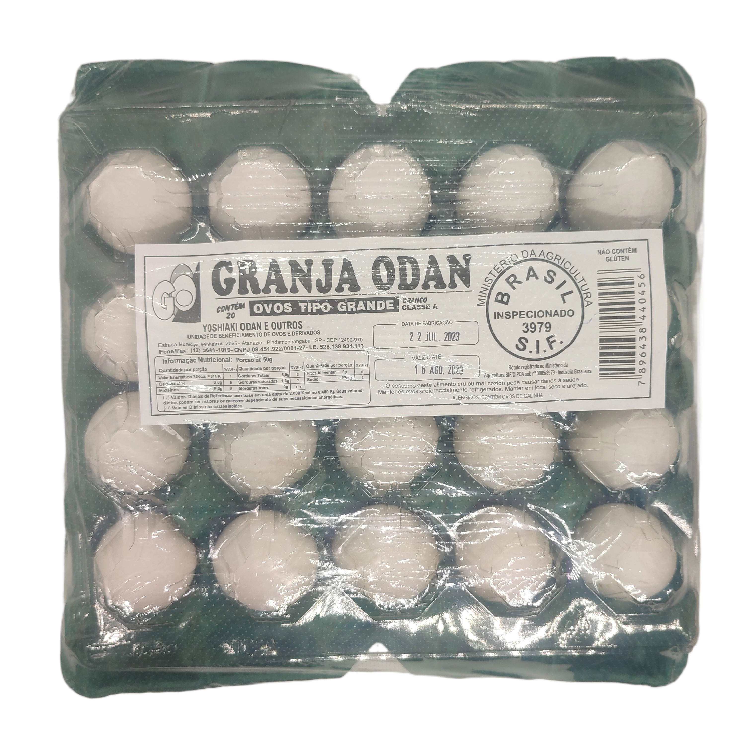 Ovos Odan Band C/20 Bco Grande