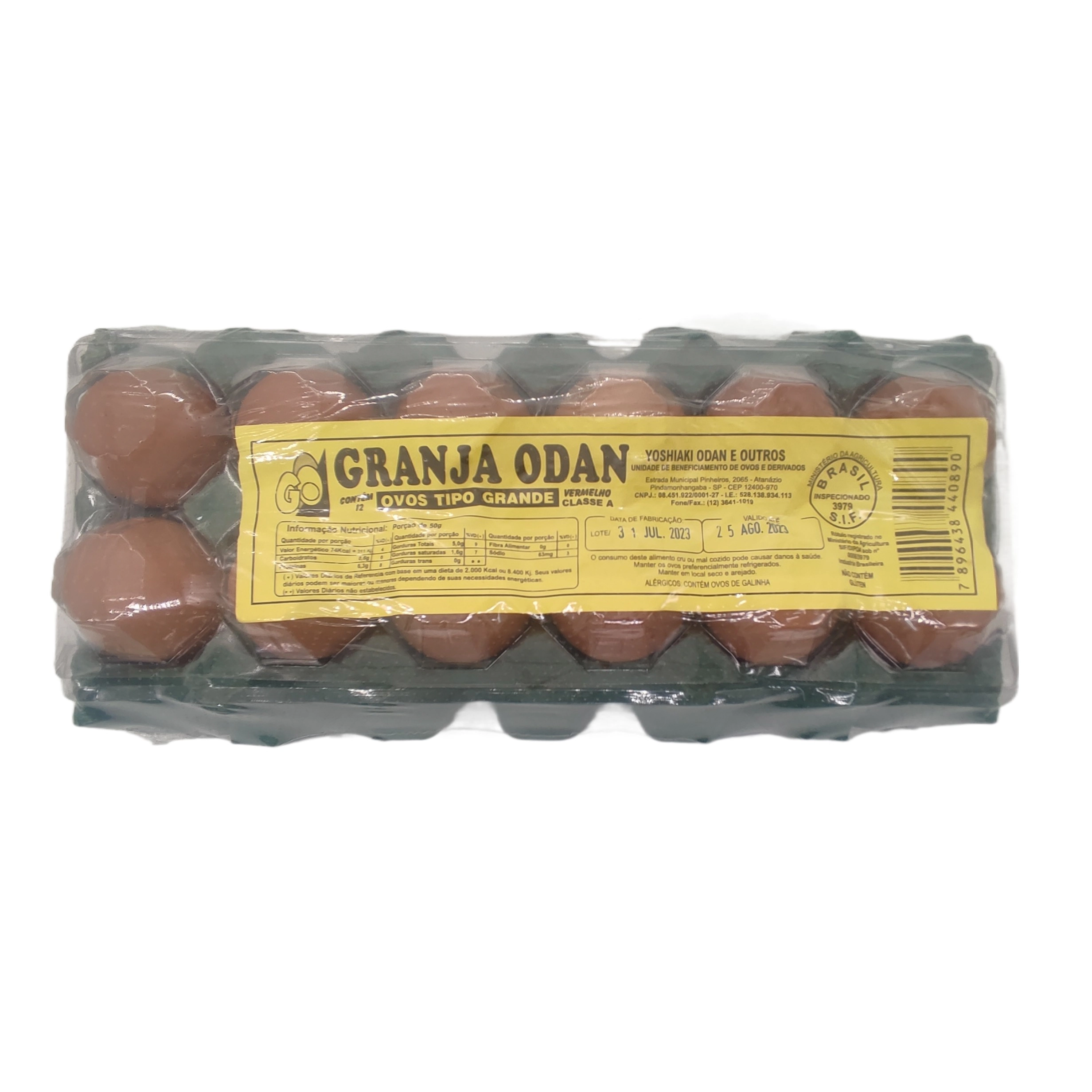 Ovos Granja Odan Pvc Gde Vermelho C/12