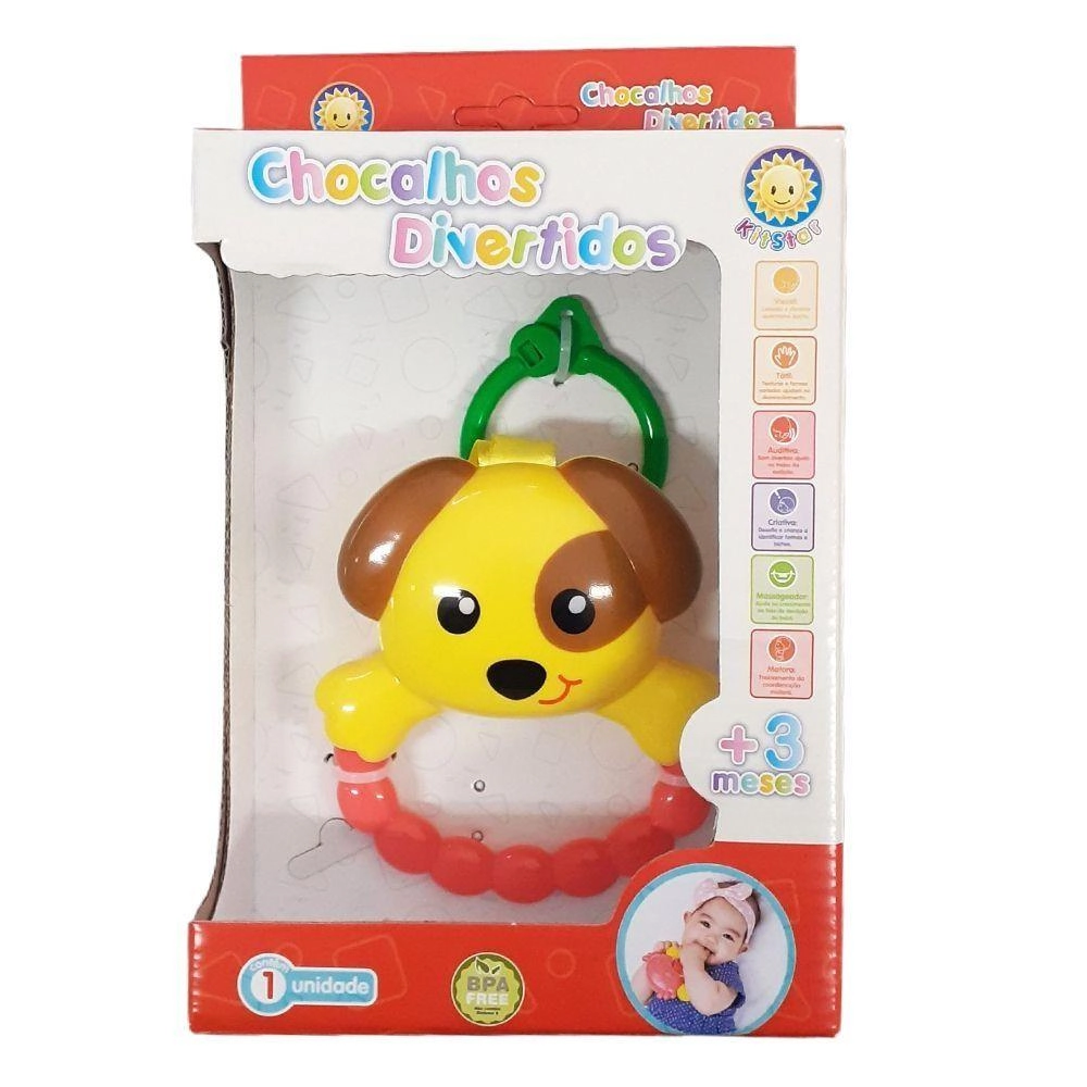 Chocalho Kitstar Divertido Cachorro