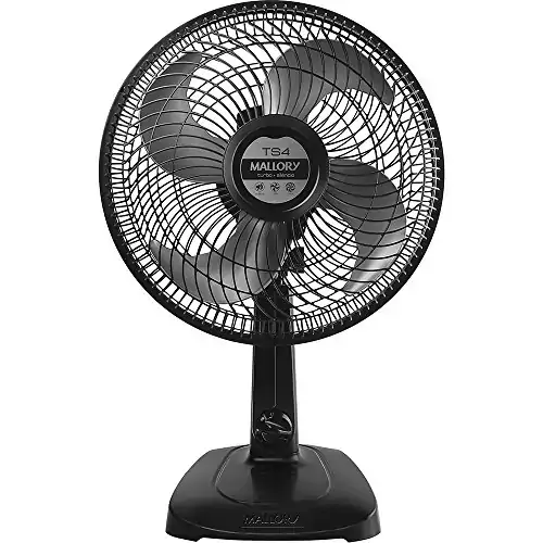 Ventilador De Mesa Mallory Turbo Silence 4 3 Velocidades 30cm