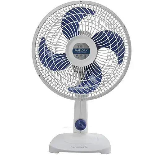 Ventilador Mallory Ts4 De Mesa 127v Bco/azul Un