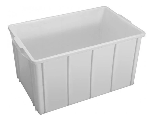 Caixa Plastica 61l Com Tampa Kit 05 Unidades Preto