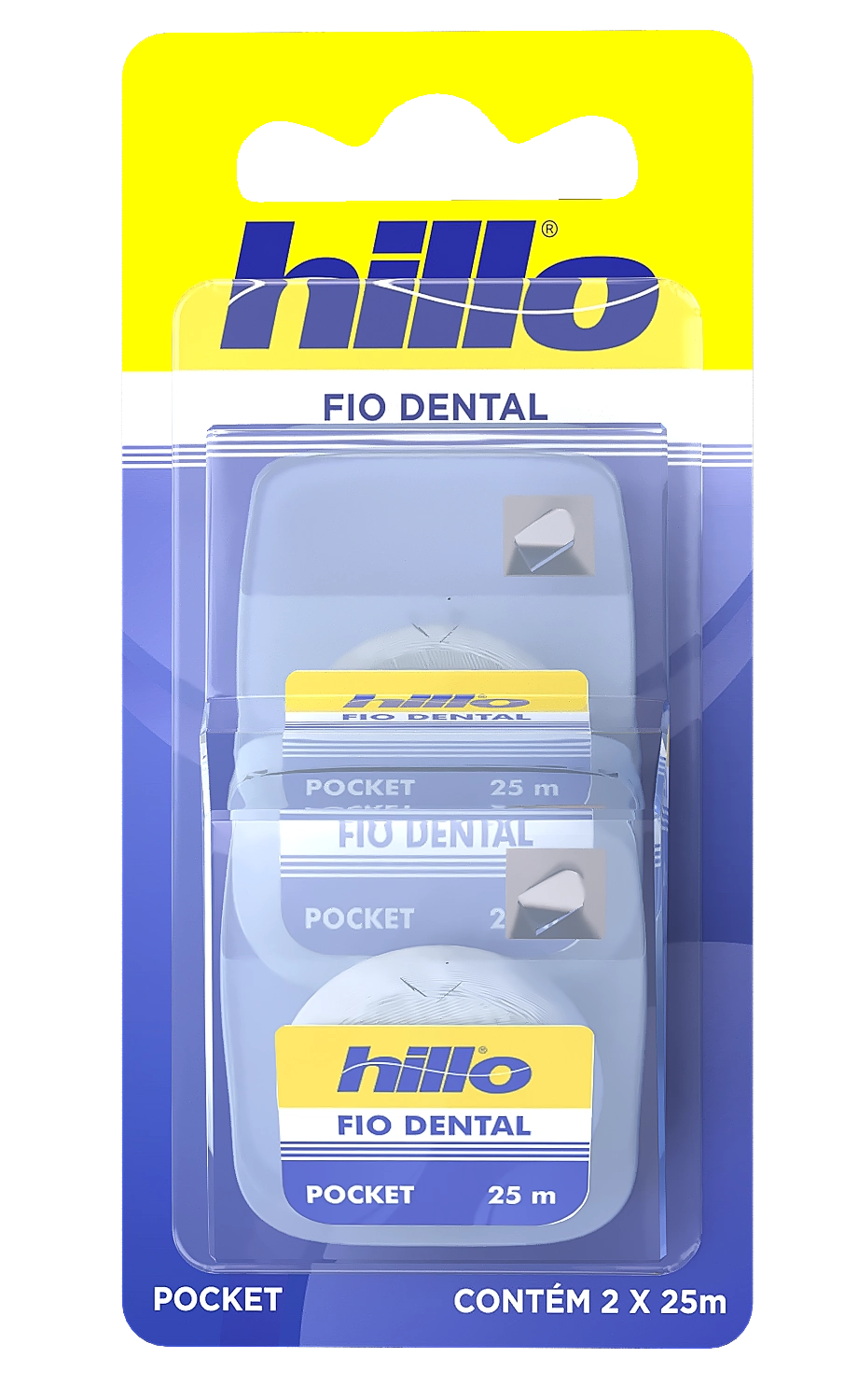 KIT COM 03 - Fio Dental Hillo Woman - 100 Metros cada
