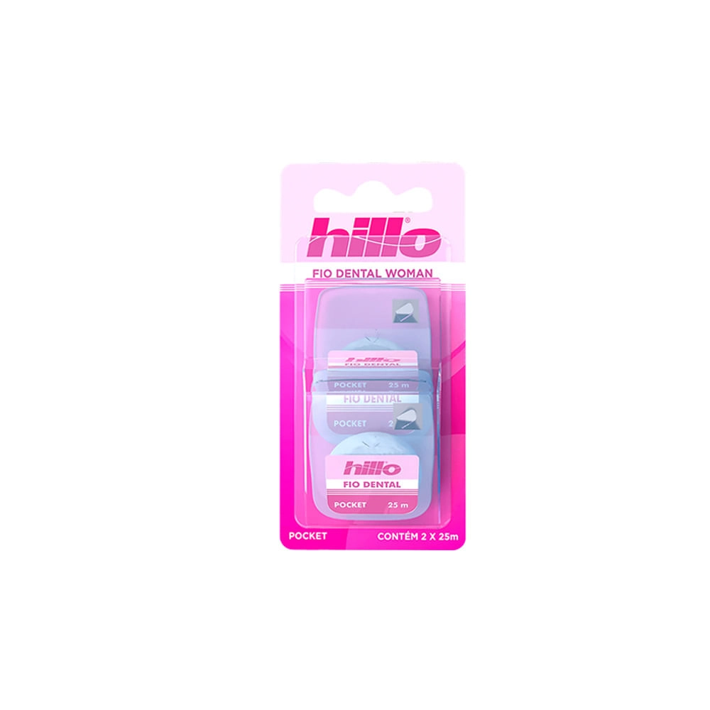 Hillo Fio Dental Pocket Extra Fino 2x25m