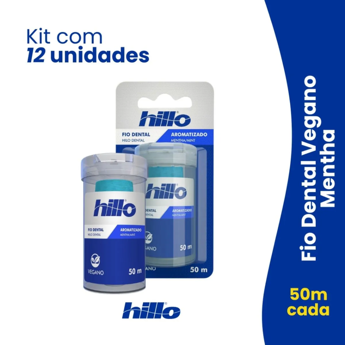Fio Dental Hillo Vegano Menta 50m 4827 Maiorka
