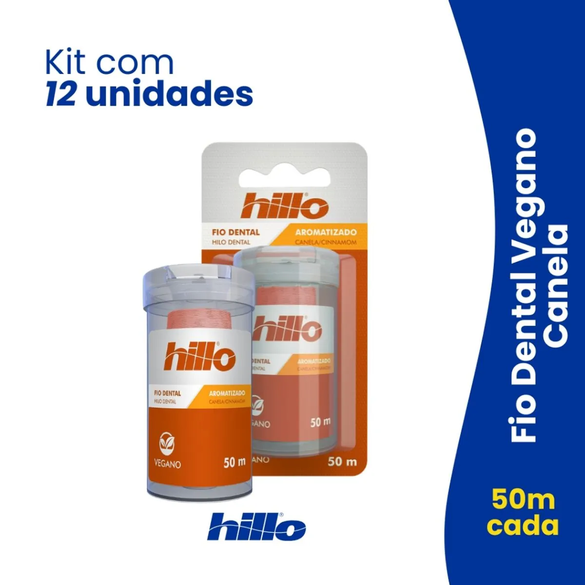 Fio Dental Hillo Vegano Canela 50m