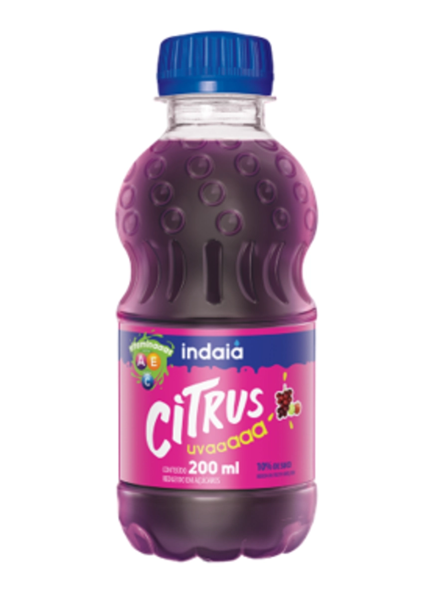 Bebida Adoçada Uva Indaiá Citrus Garrafa 200ml