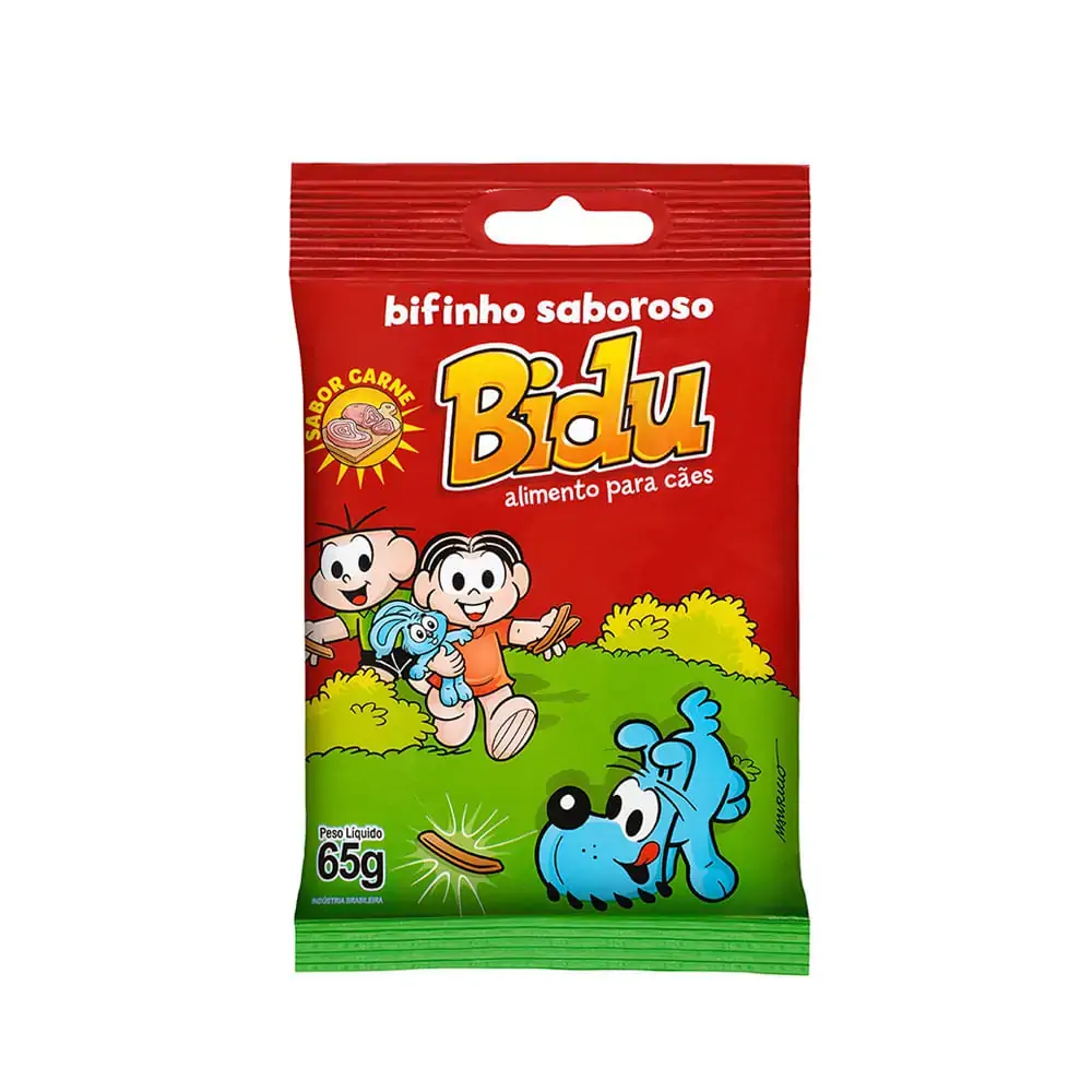 Racao Bidu Petisco Carne 65g