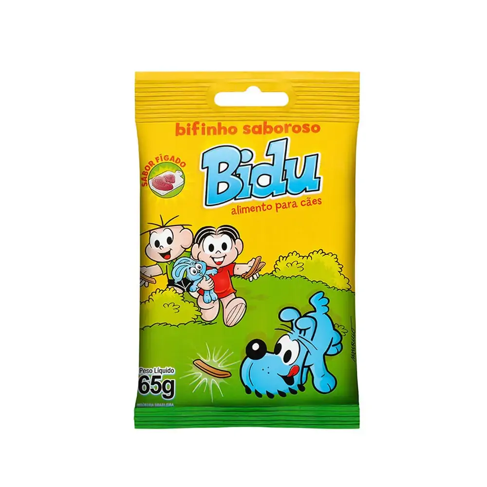 Alimento Para Cães Bidu Bifinho Sabor Fígado 65g