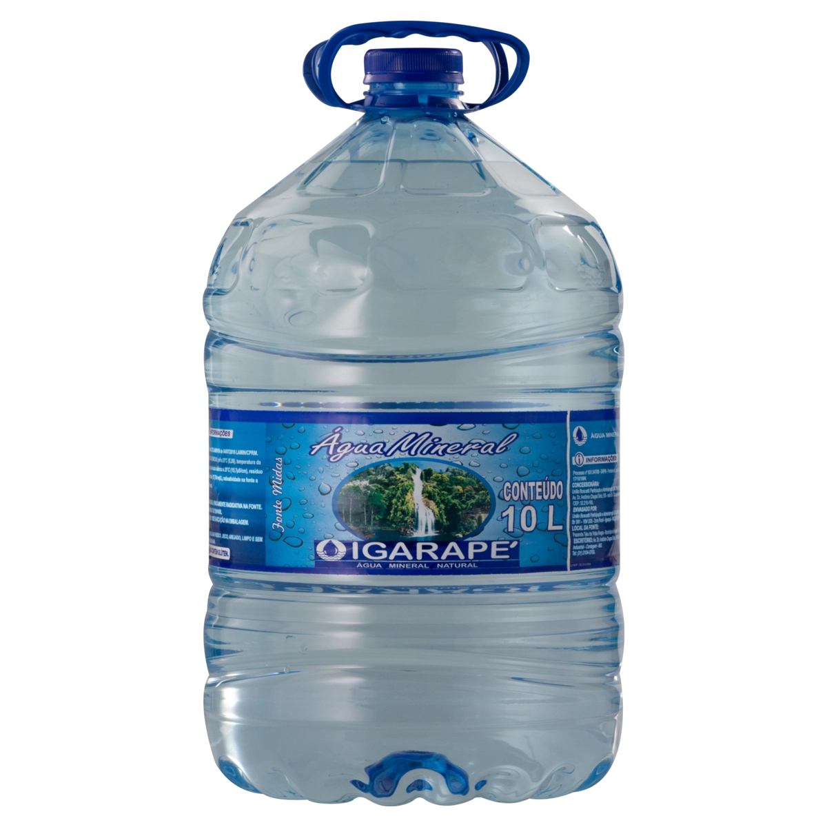 água Mineral Natural Sem Gás Igarapé Galão 10l