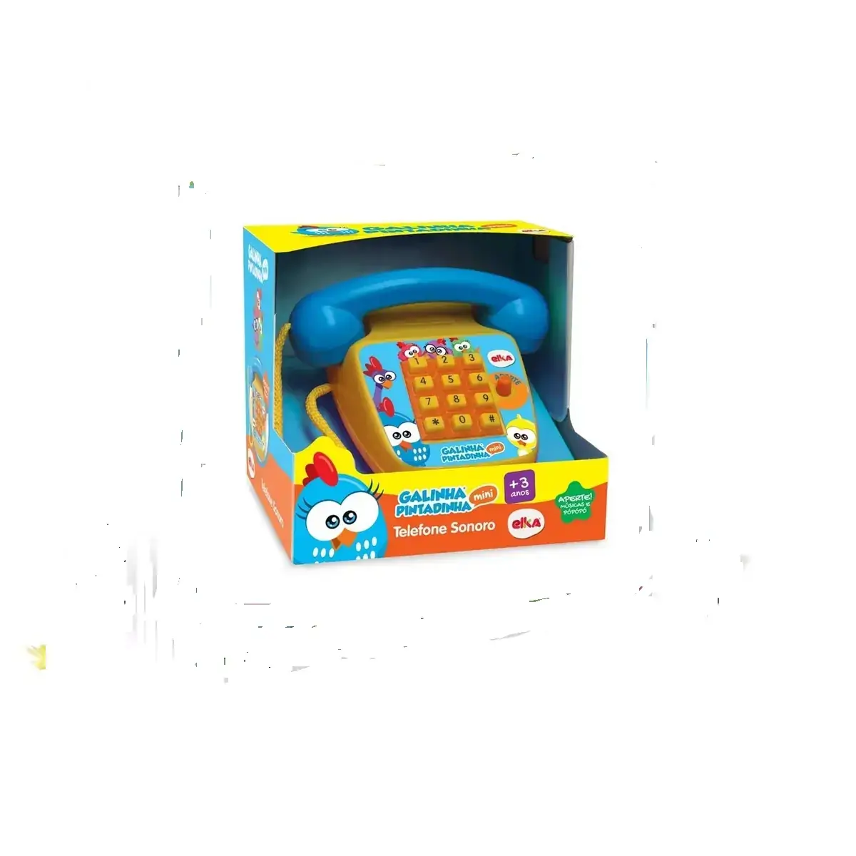 Telefone Sonoro - Galinha Pintadinha - Mini - Elka