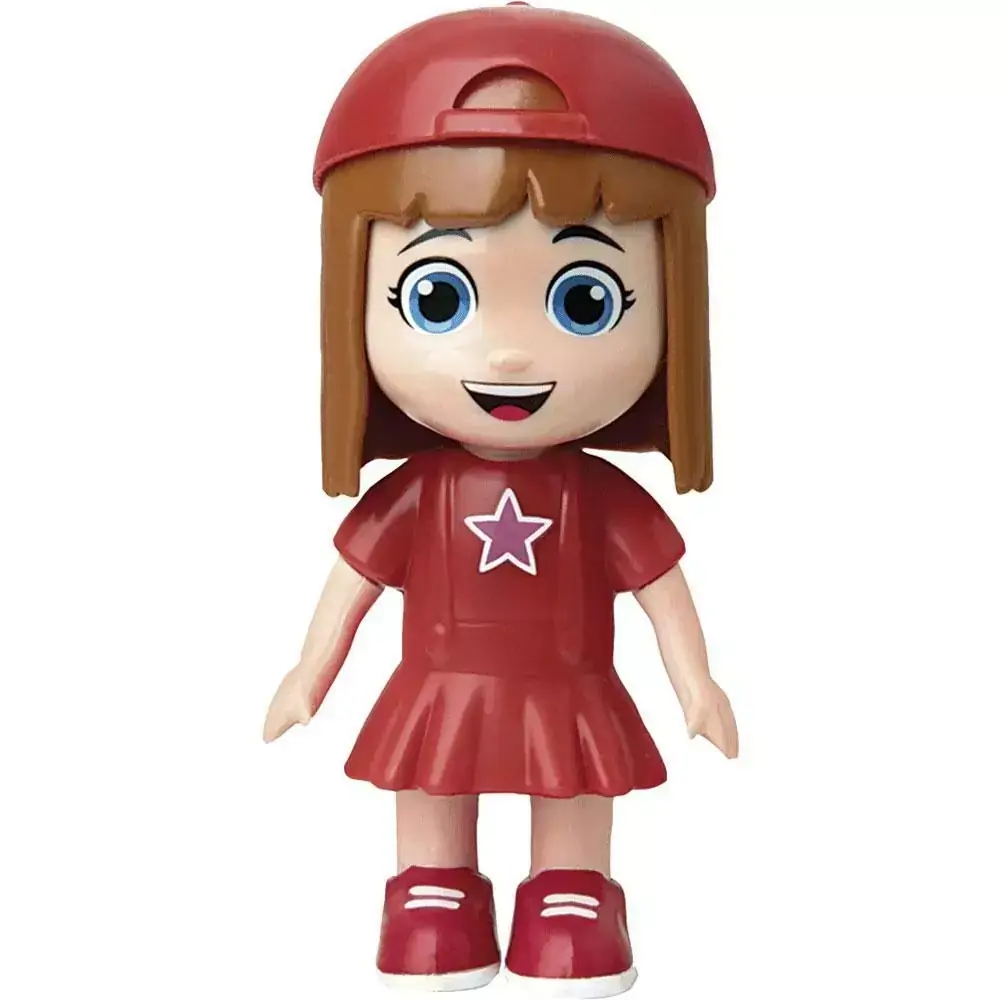 Mini Boneca 15 Cm - Gi Aventureira - Luccas Neto - Vermelho - Elka