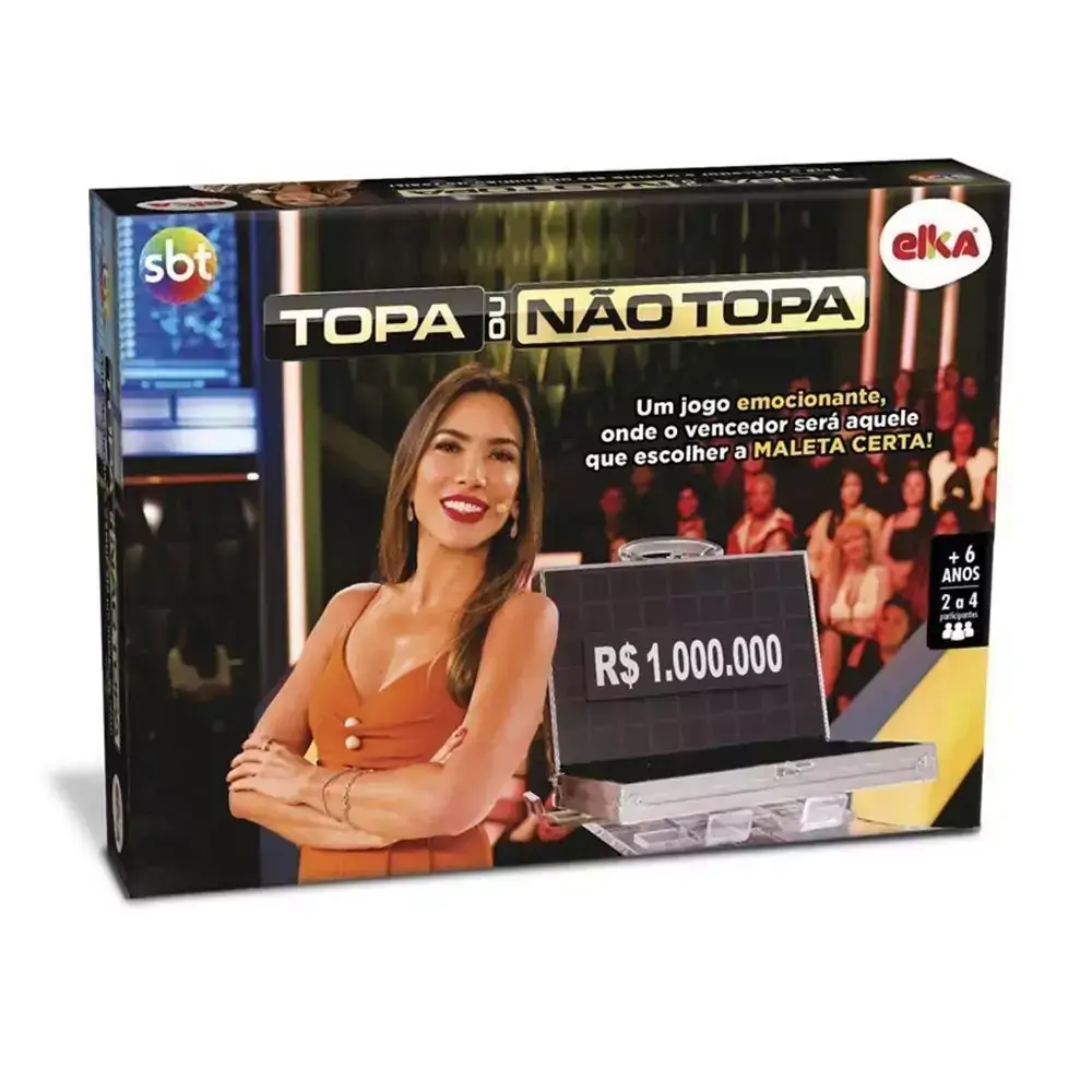 Jogo De Tabuleiro - Topa Ou Não Topa - Sbt - Elka