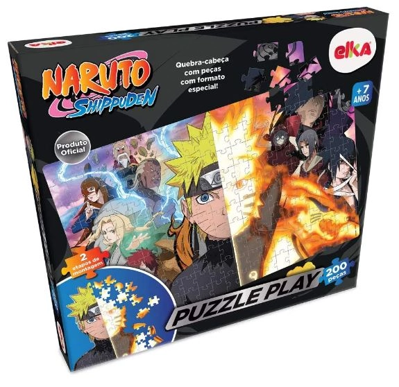 Quebra Cabeça Naruto Shippuden 200 Peças - Elka