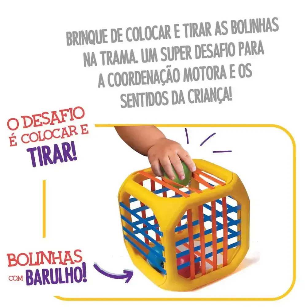 Cubo Entrelaçado - Bolinha com Som - Elka