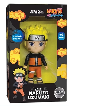 Naruto Shippuden - Boneco Naruto Uzumaki Chibi - Elka