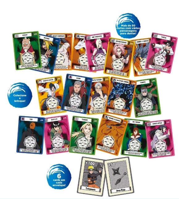 Naruto Shippuden - Cards Colecionáveis - Elka