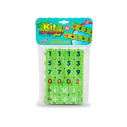 Brinquedo.kit Numeros Operacoes Elka 30 Pcs