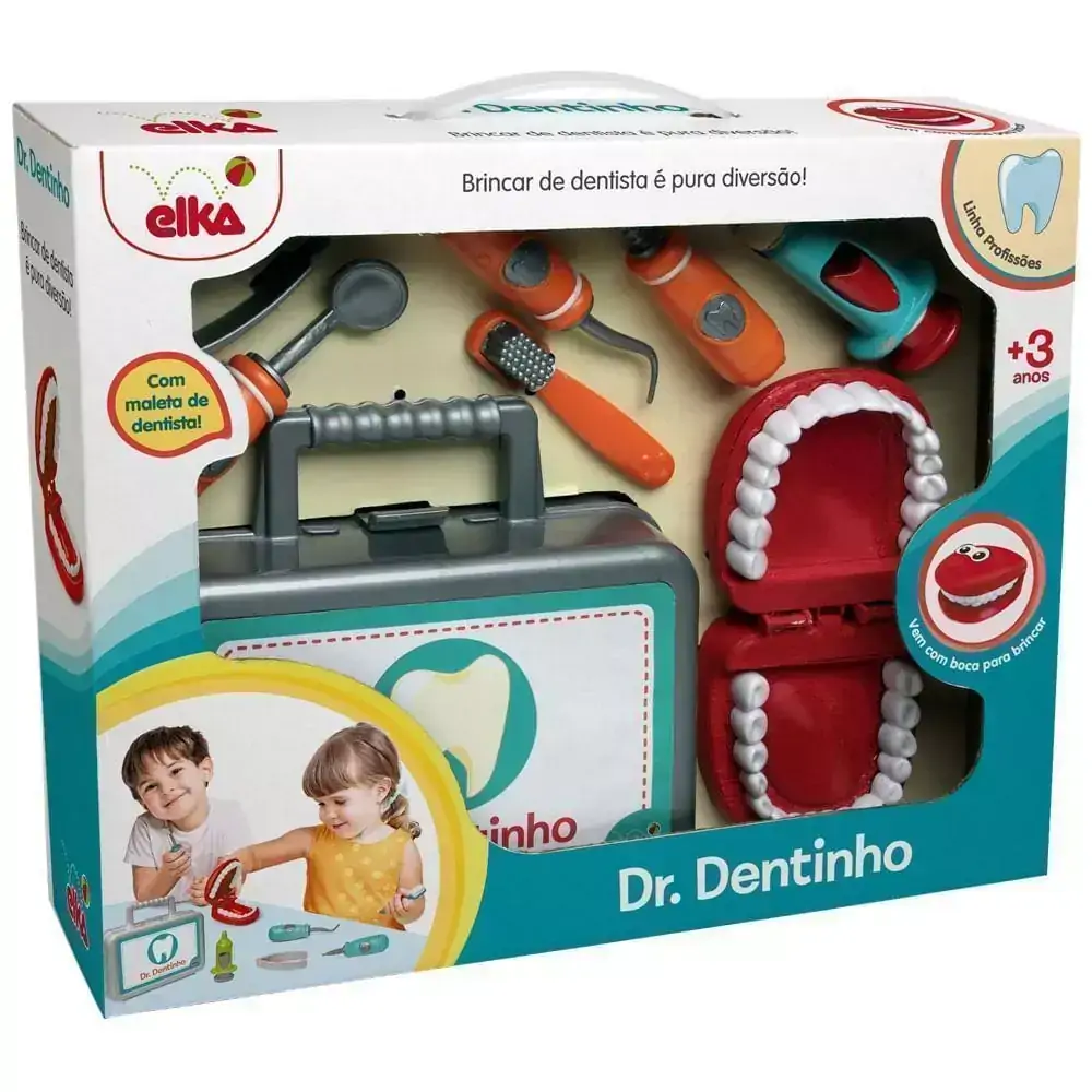 Playset Linha Profissões Kit Dr. Dentinho ELKA
