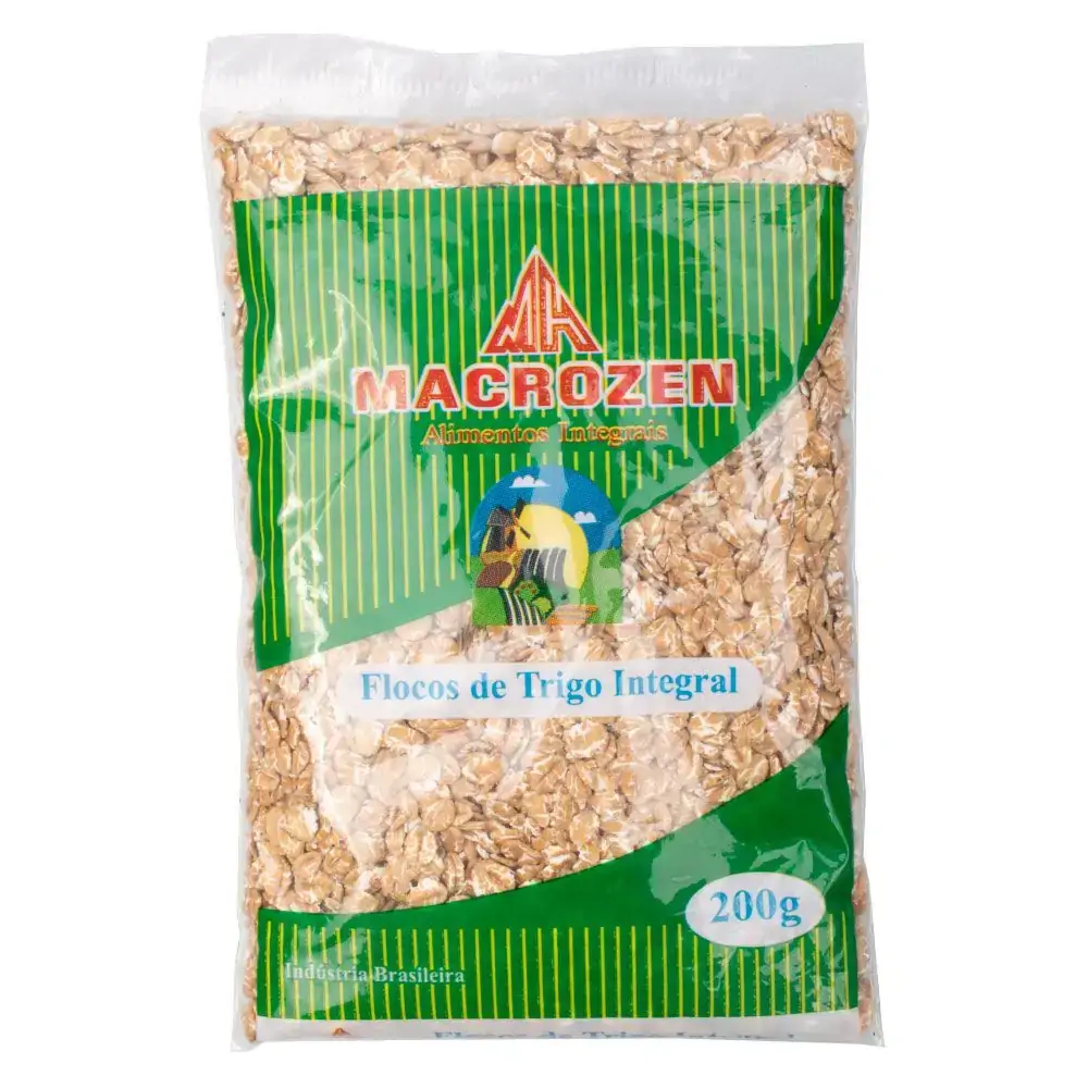 Flocos Trigo Int Macrozen 200g Macrozen