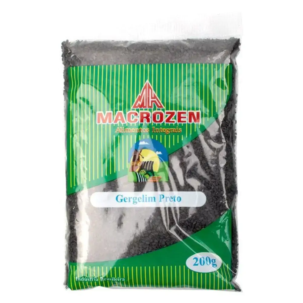 Gergelim Preto 200g Macrozen