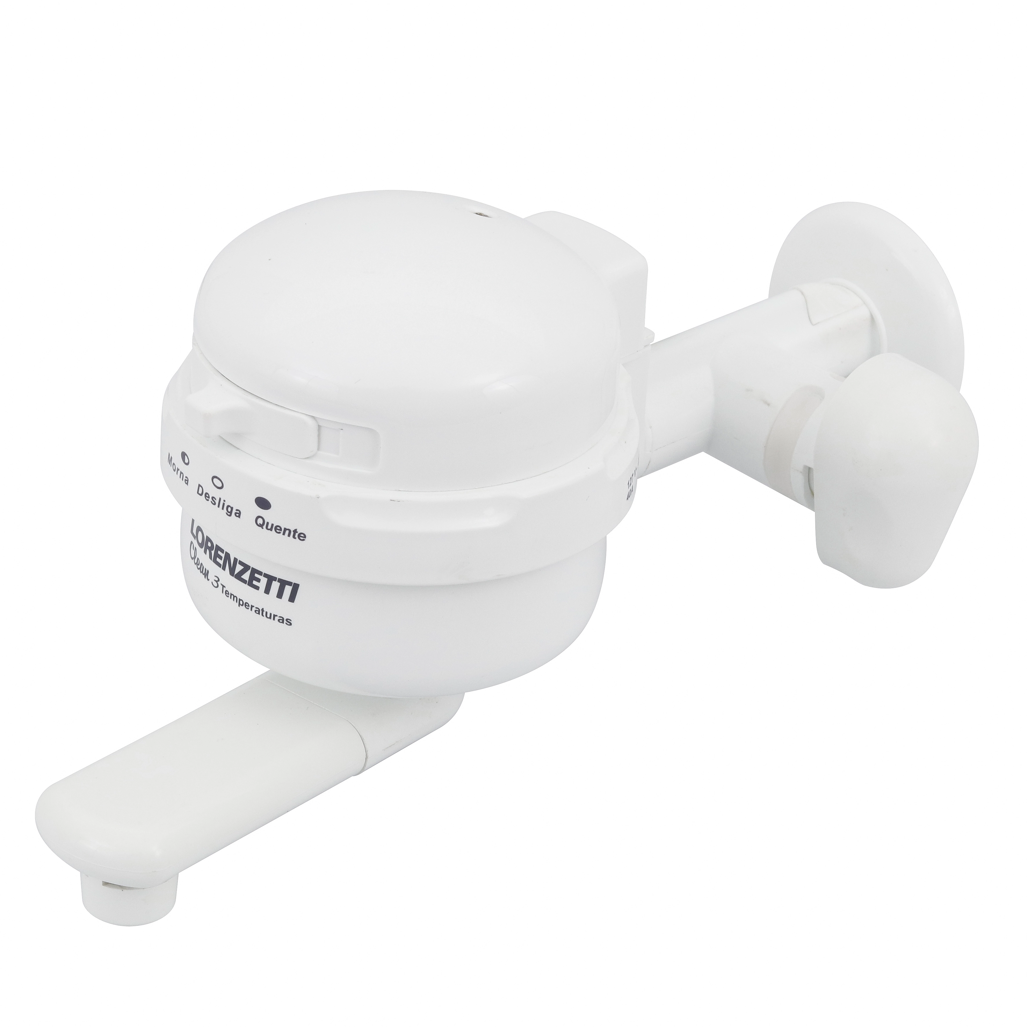 Torneira Elétrica para Parede de Cozinha 127V (110V) Branco Clean Lorenzetti
