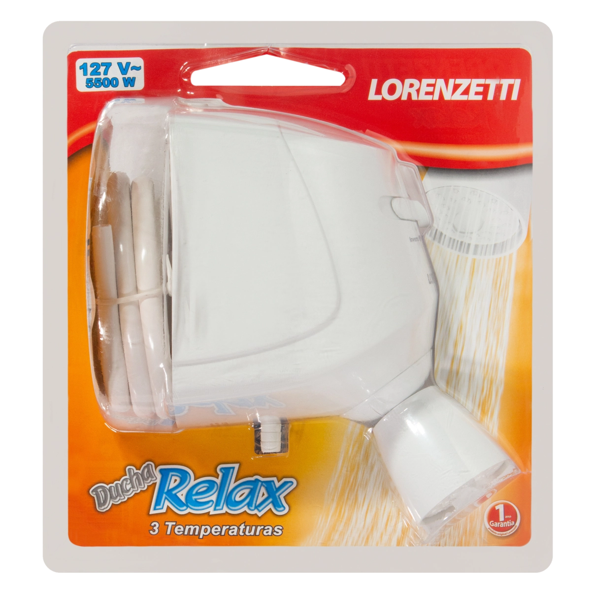 Ducha Elétrica Relax 3t 5500w Lorenzetti 127v