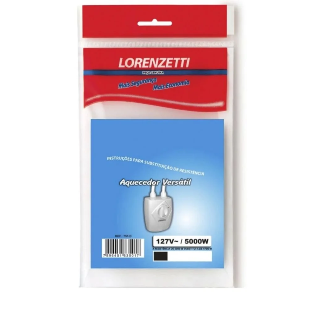 Resistência 755 D 5000w 127v Aquecedor Versátil Lorenzetti