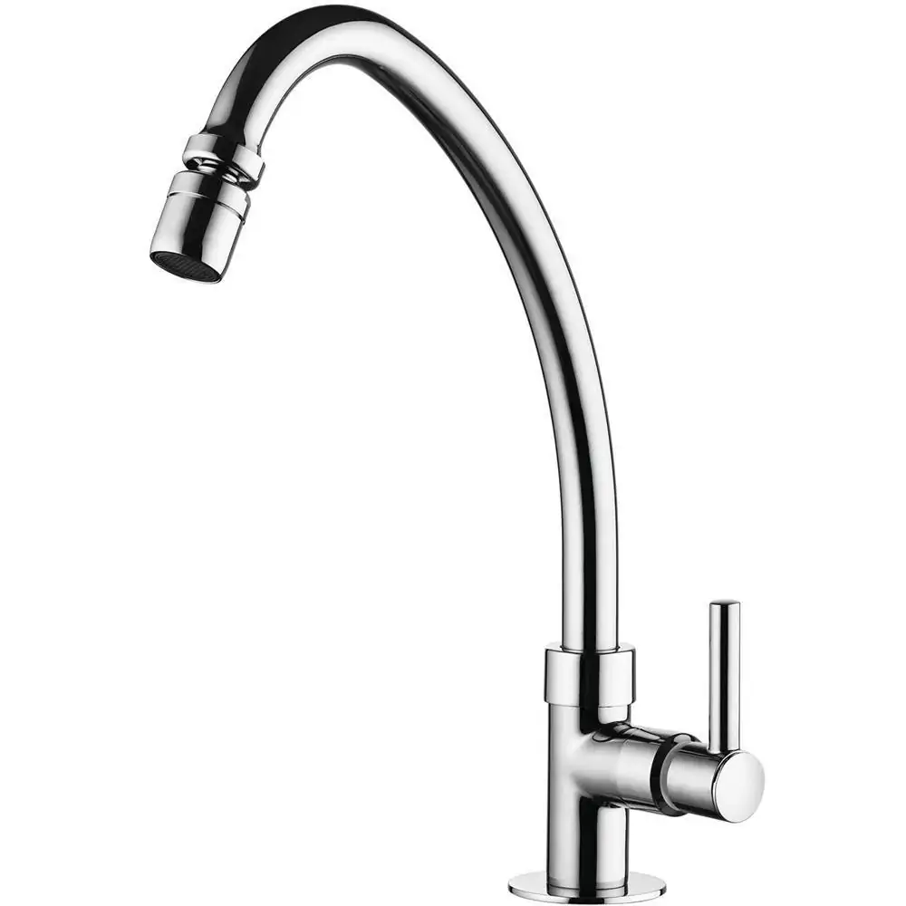 Torneira para Cozinha de Mesa Bica Móvel Lorenfit Slim Cromada