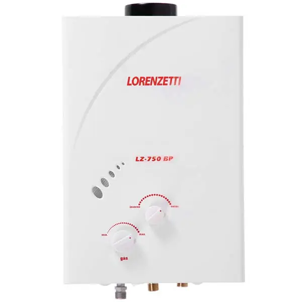 Aquecedor a Gás GLP 7 L/min Branco LZ 750 BP Lorenzetti