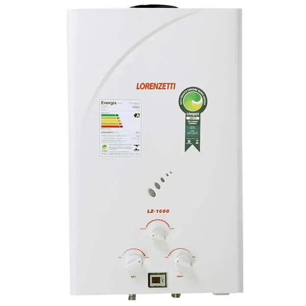 Aquecedor a Gás GLP 15 L/min Branco LZ 1600 Lorenzetti